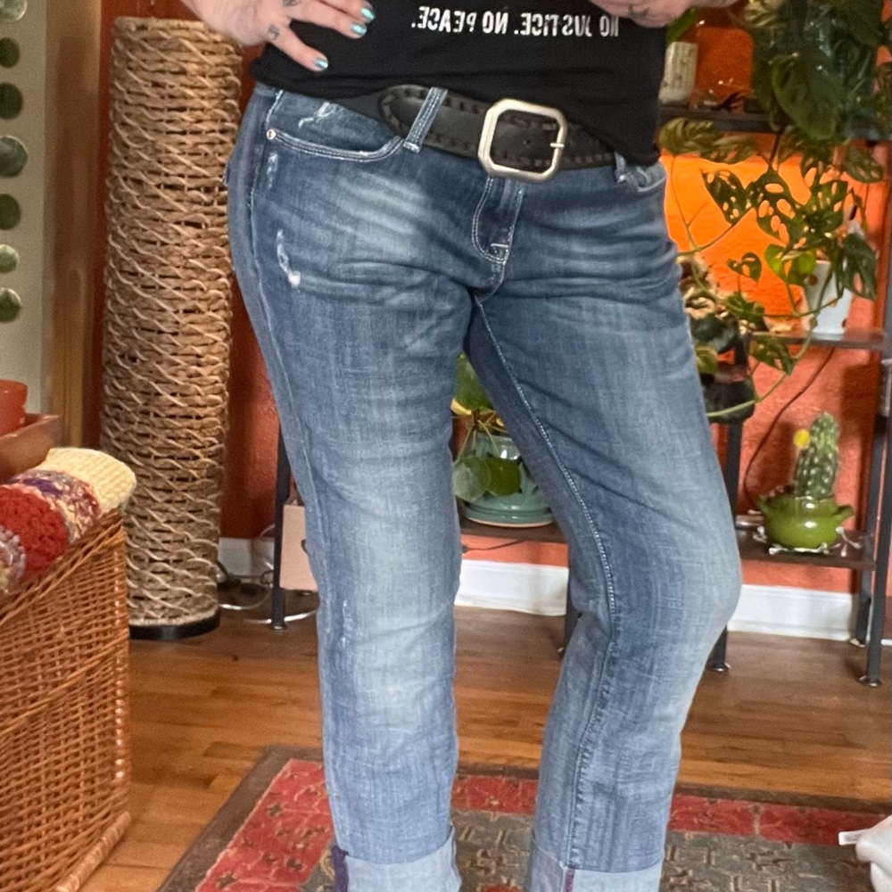 👖 Vigoss Blue Straight Leg Jeans Classic Denim / R